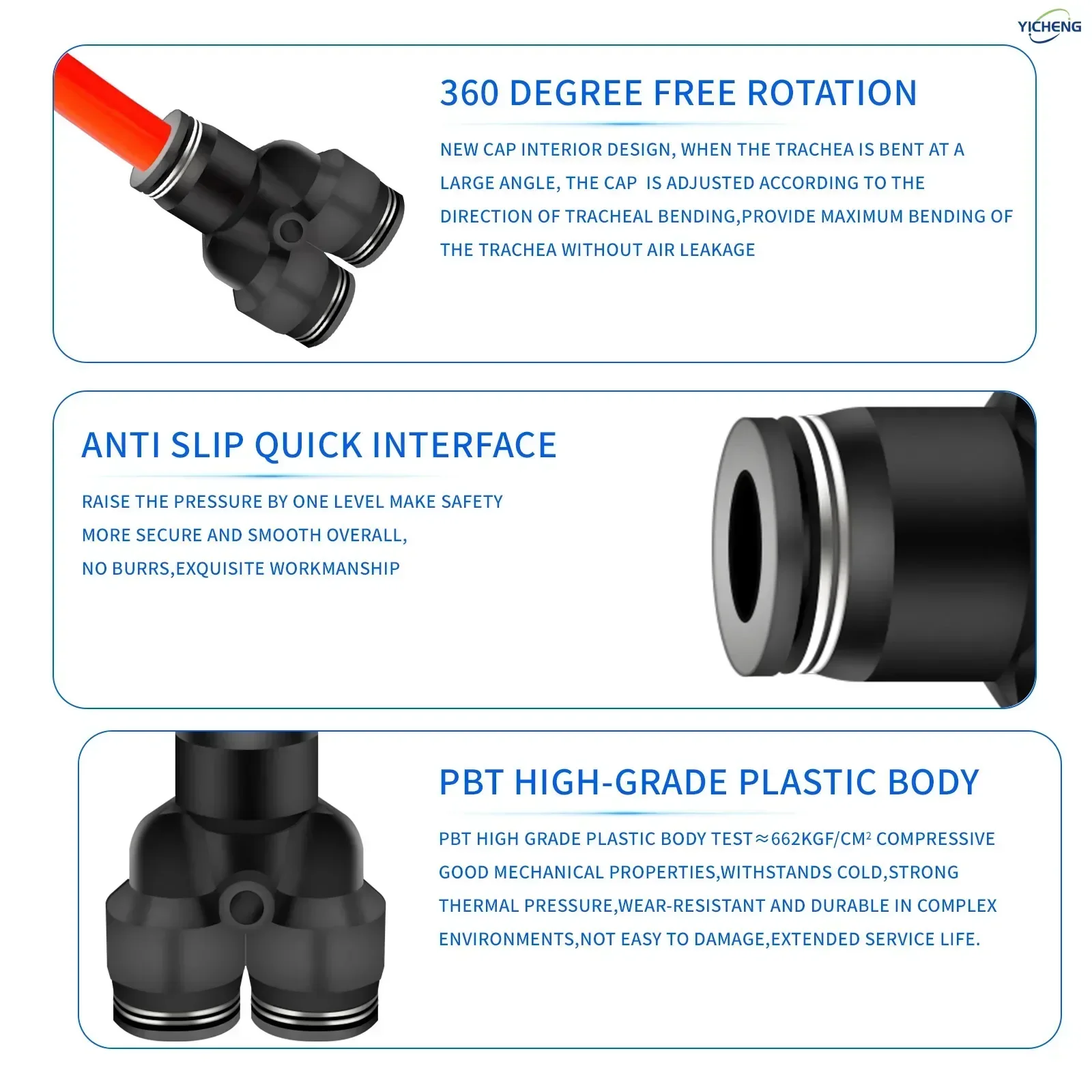 10MM ID Hose Connector Y Split - Push Fit Connector incelemesi ve fiyatı