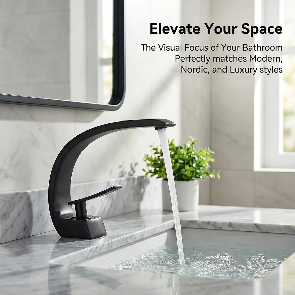 Matte Black Bathroom Faucet, A - Silicone Tap Washer incelemesi ve fiyatı