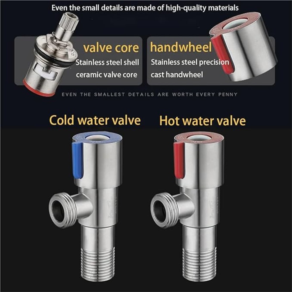 Stainless Steel Hot Cold Inlet - Toilet Fill Valve incelemesi ve fiyatı