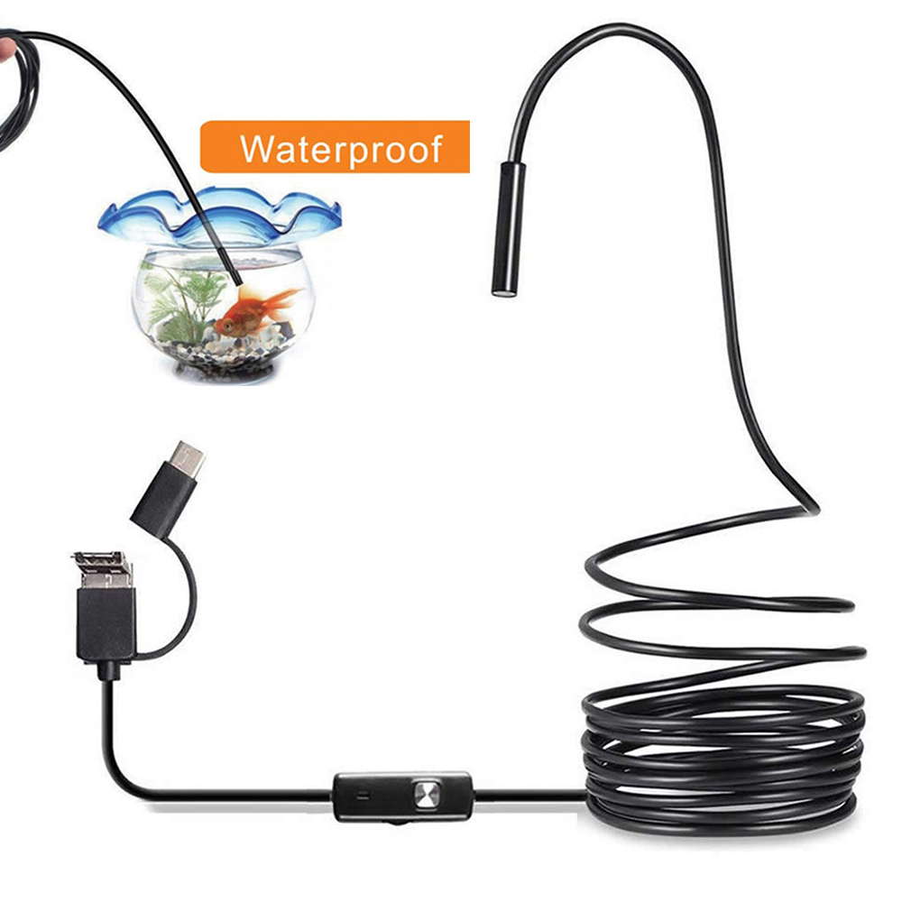 6 LED Light 7mm 1M  Endoscope  - Drain Snake Flexible incelemesi ve fiyatı