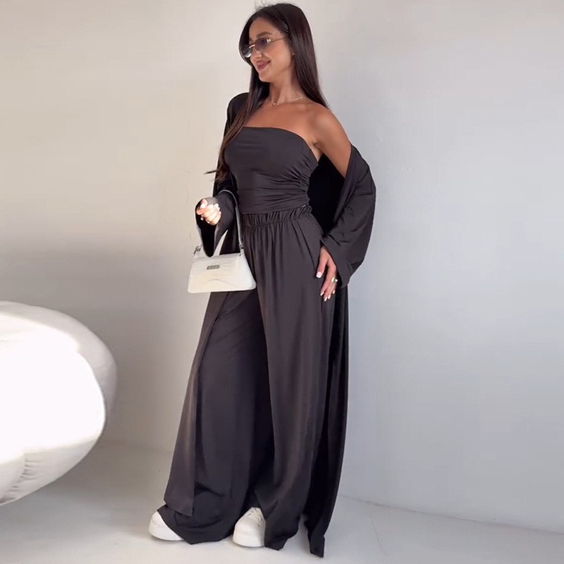 Pants Sets Women Solid Color L - Pipe Bending Spring incelemesi ve fiyatı