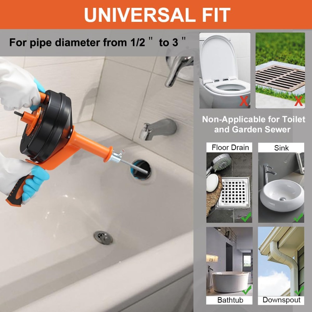 Drain Auger Clog Remover with  - Drain Snake Flexible incelemesi ve fiyatı