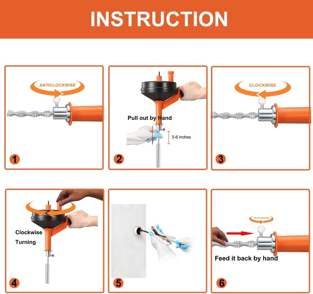 Drain Auger Clog Remover with  - Drain Snake Flexible incelemesi ve fiyatı