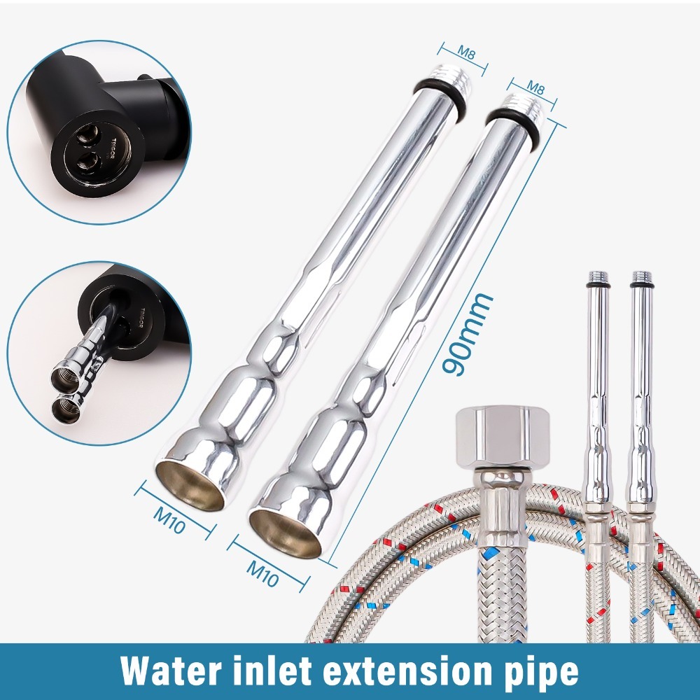 2PCS Flexible Plumbing Pipes G - Flexible Hose Braided incelemesi ve fiyatı