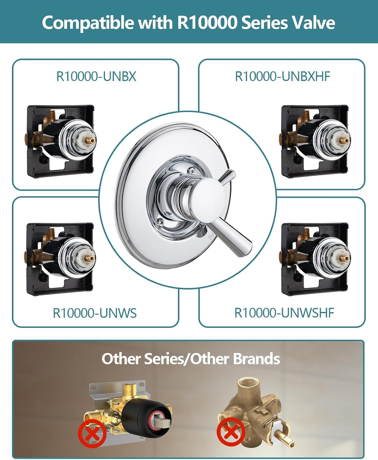 Chrome Shower Trim Kit Compati - Shower Valve Cartridge incelemesi ve fiyatı
