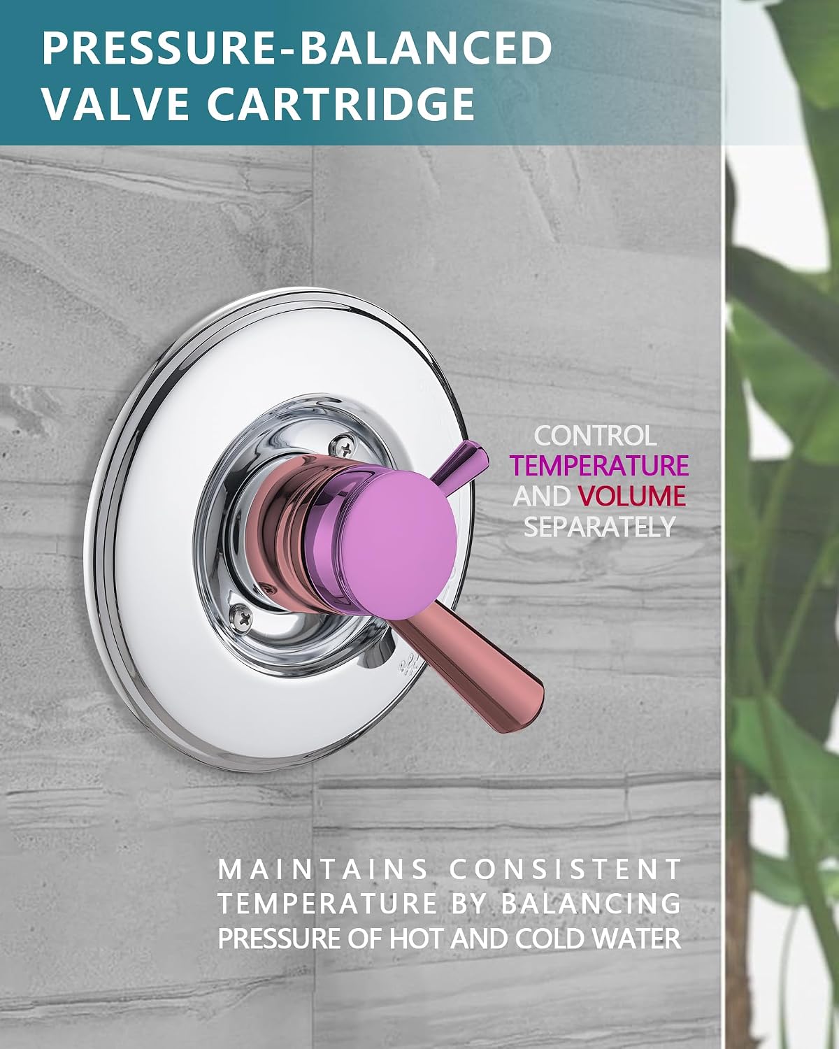 Chrome Shower Trim Kit Compati - Shower Valve Cartridge incelemesi ve fiyatı
