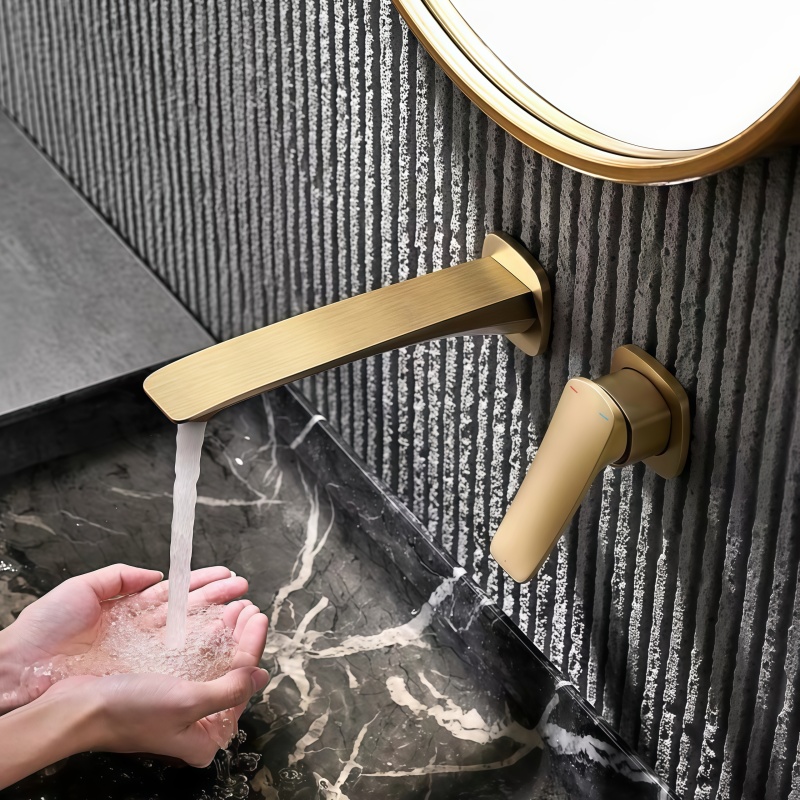 Gold Concealed Bathroom Faucet - Basin Mixer Cartridge incelemesi ve fiyatı