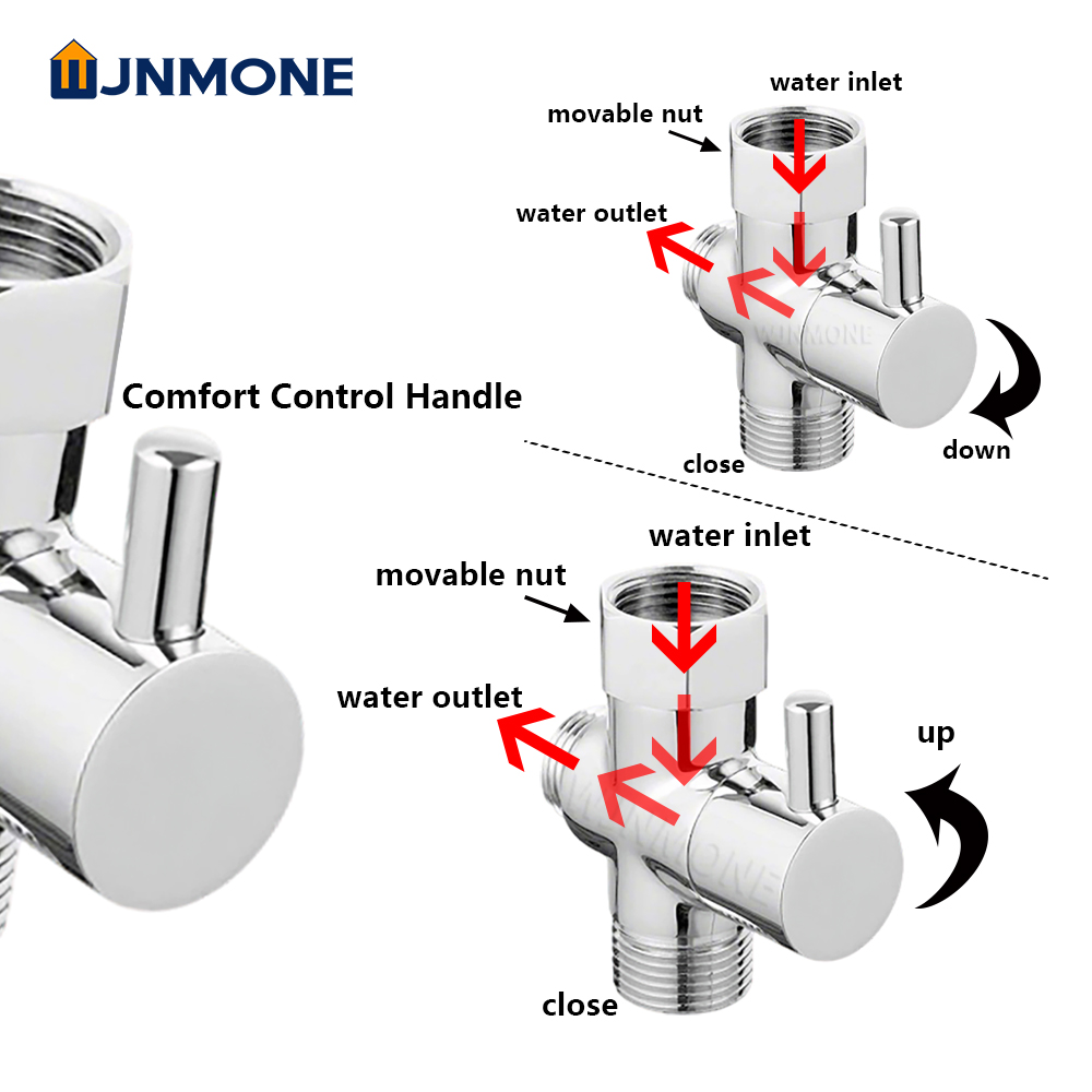 Black Silver 3 Way T-Adapter D - Shower Valve Cartridge incelemesi ve fiyatı