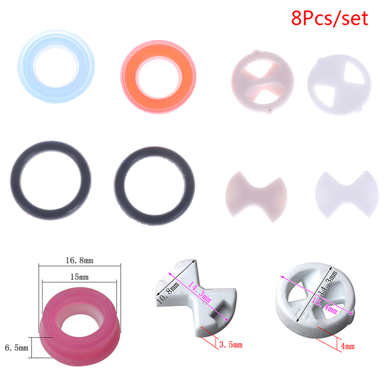 8Pcs Ceramic Disc Washer Set 1 - Silicone Tap Washer incelemesi ve fiyatı