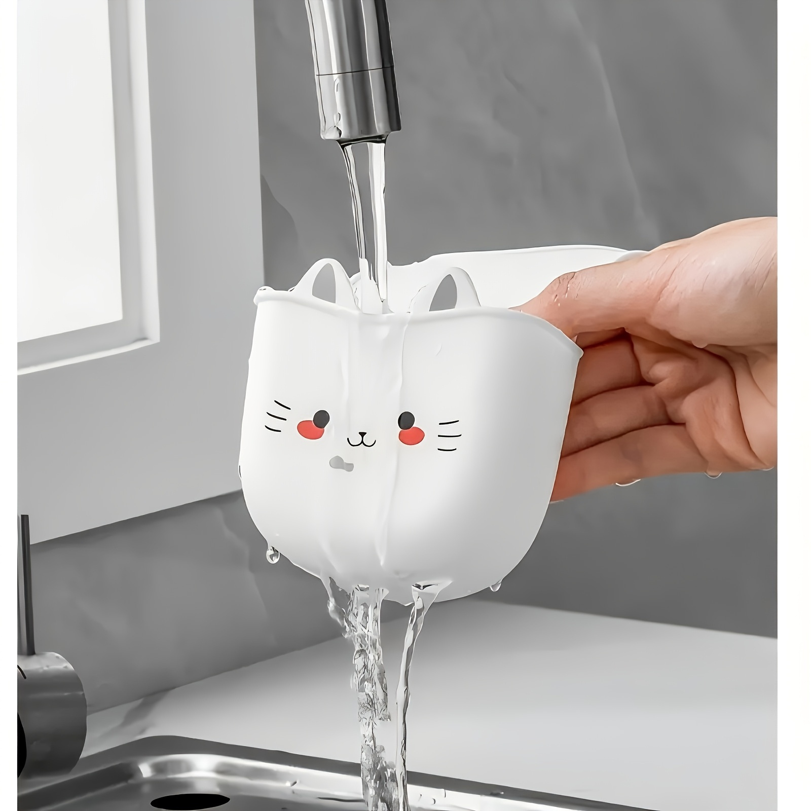 Cartoon Cat Basket Soft Buckle - Silicone Tap Washer incelemesi ve fiyatı