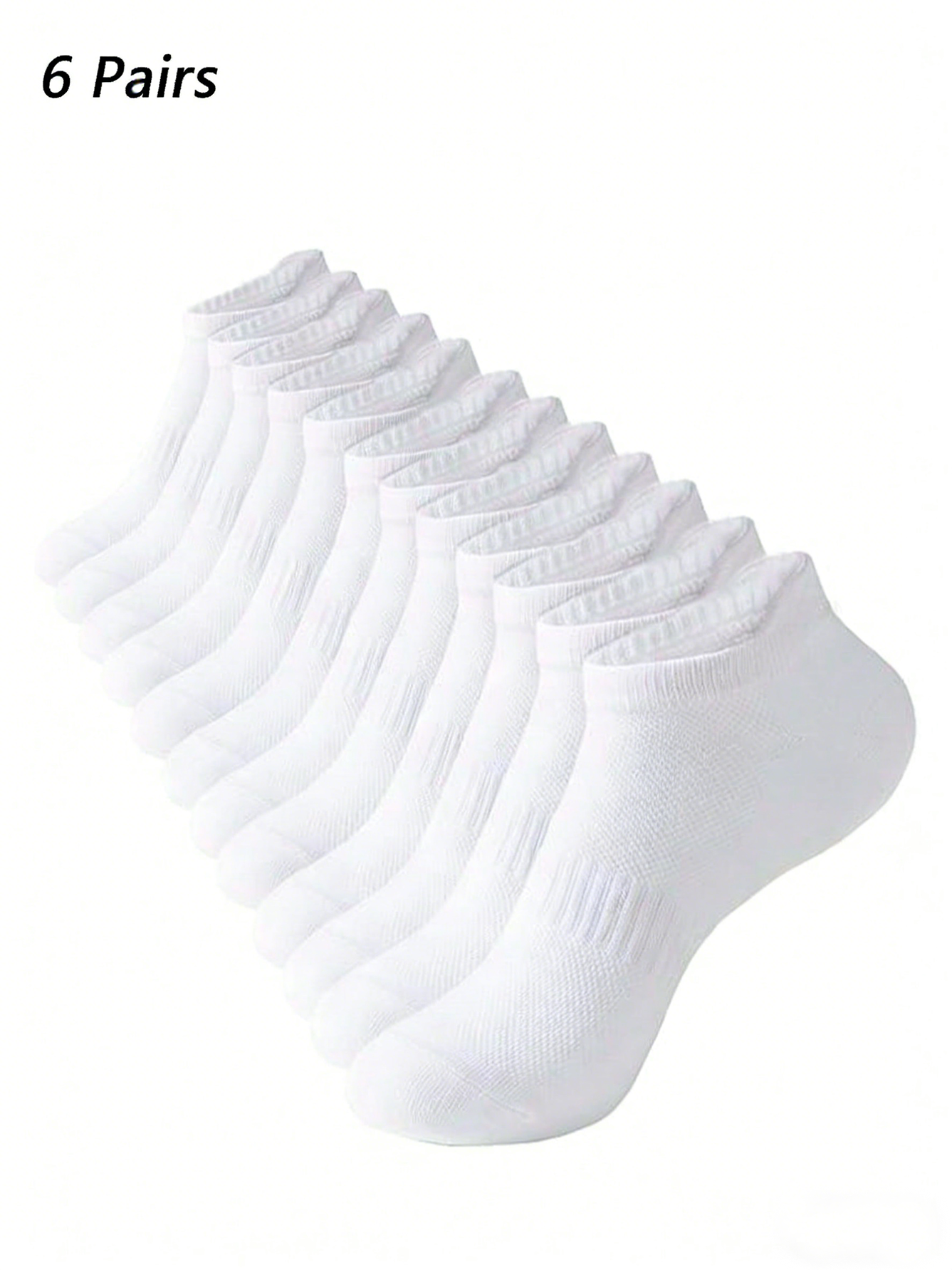 6 Pairs Women Men White Ankle  - Pipe Bending Spring incelemesi ve fiyatı