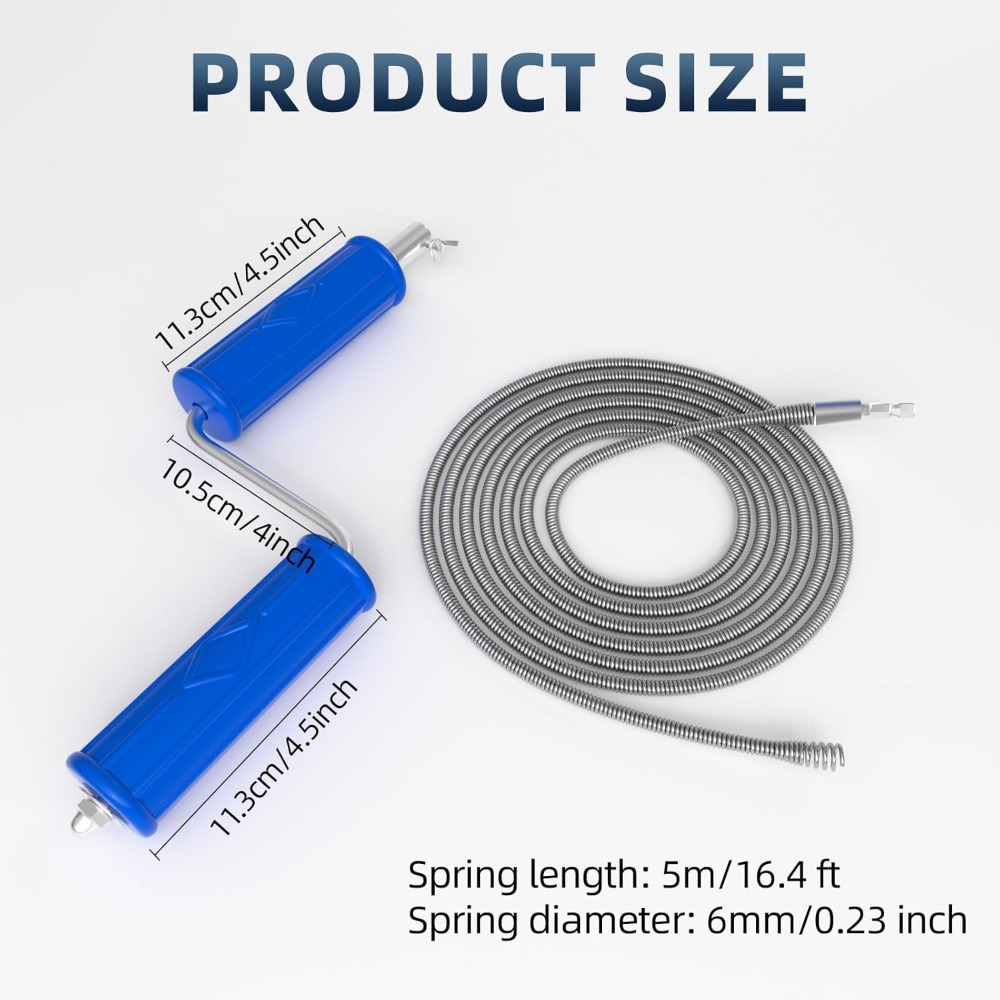 Drain Snake 16.4ft x 6mm Auto  - Drain Snake Flexible incelemesi ve fiyatı