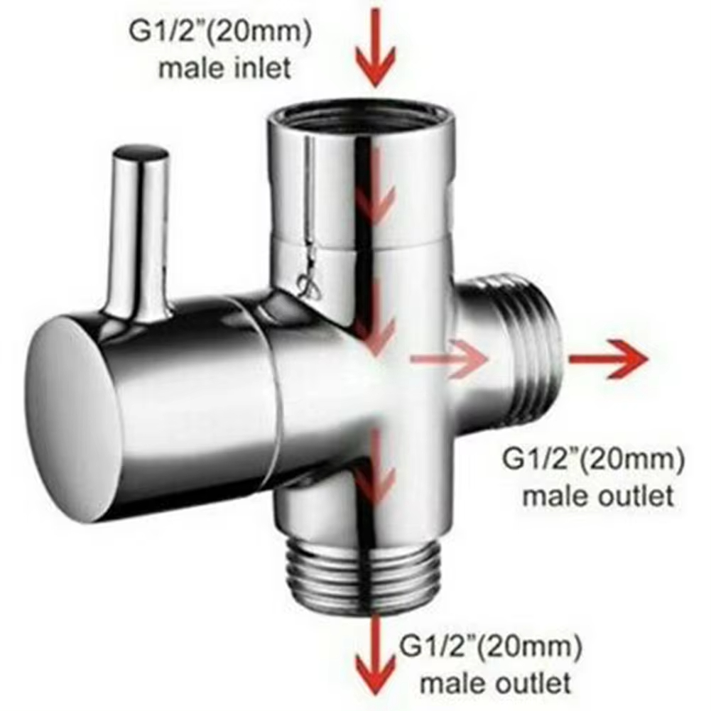 G1/2in 3 Way Diverter Valve T- - Shower Valve Cartridge incelemesi ve fiyatı