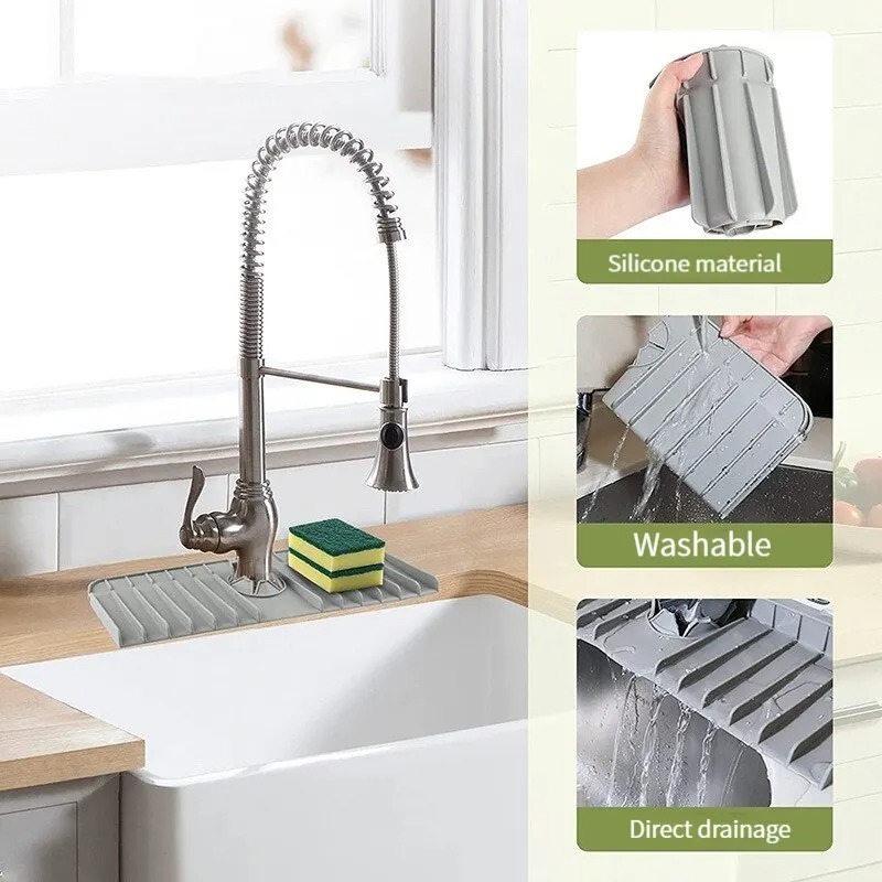 Silicone Faucet Mat Dish Soap  - Silicone Tap Washer incelemesi ve fiyatı